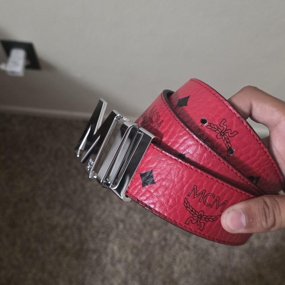 MCM Silver Belt for Men - Picture 4 of 8